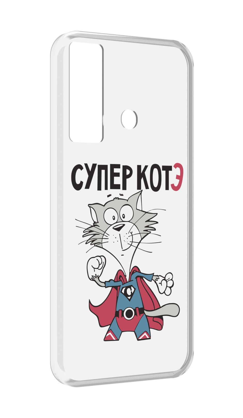 

Чехол MyPads супер-котэ для Tecno Camon 17, Прозрачный, Tocco