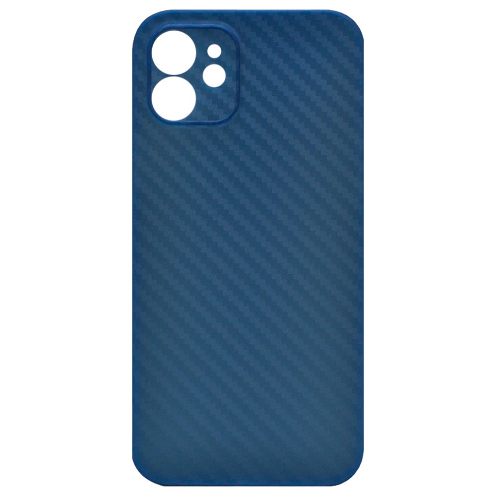 фото Ультратонкий чехол-накладка под карбон k-doo для iphone 12 mini, синий