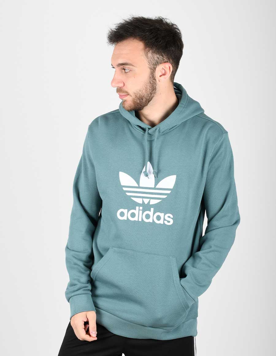 

Худи мужское Adidas Trefoil Hoodie GN3461 зеленое 48 RU, Зеленый, Trefoil Hoodie