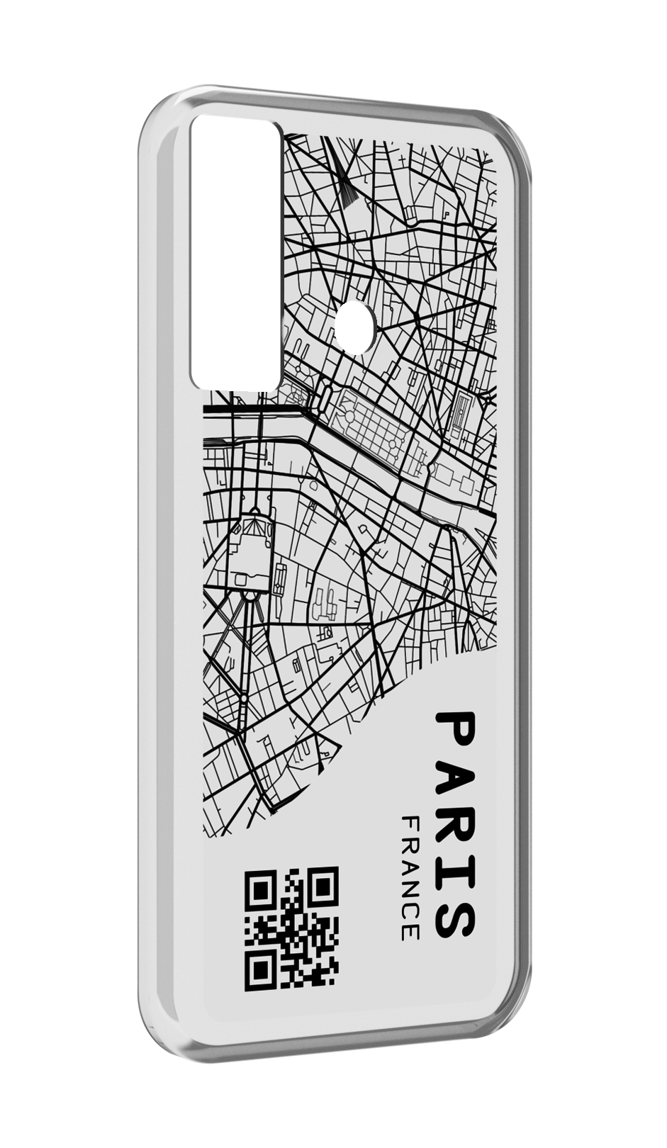 

Чехол MyPads схема-париж для Tecno Camon 17, Прозрачный, Tocco