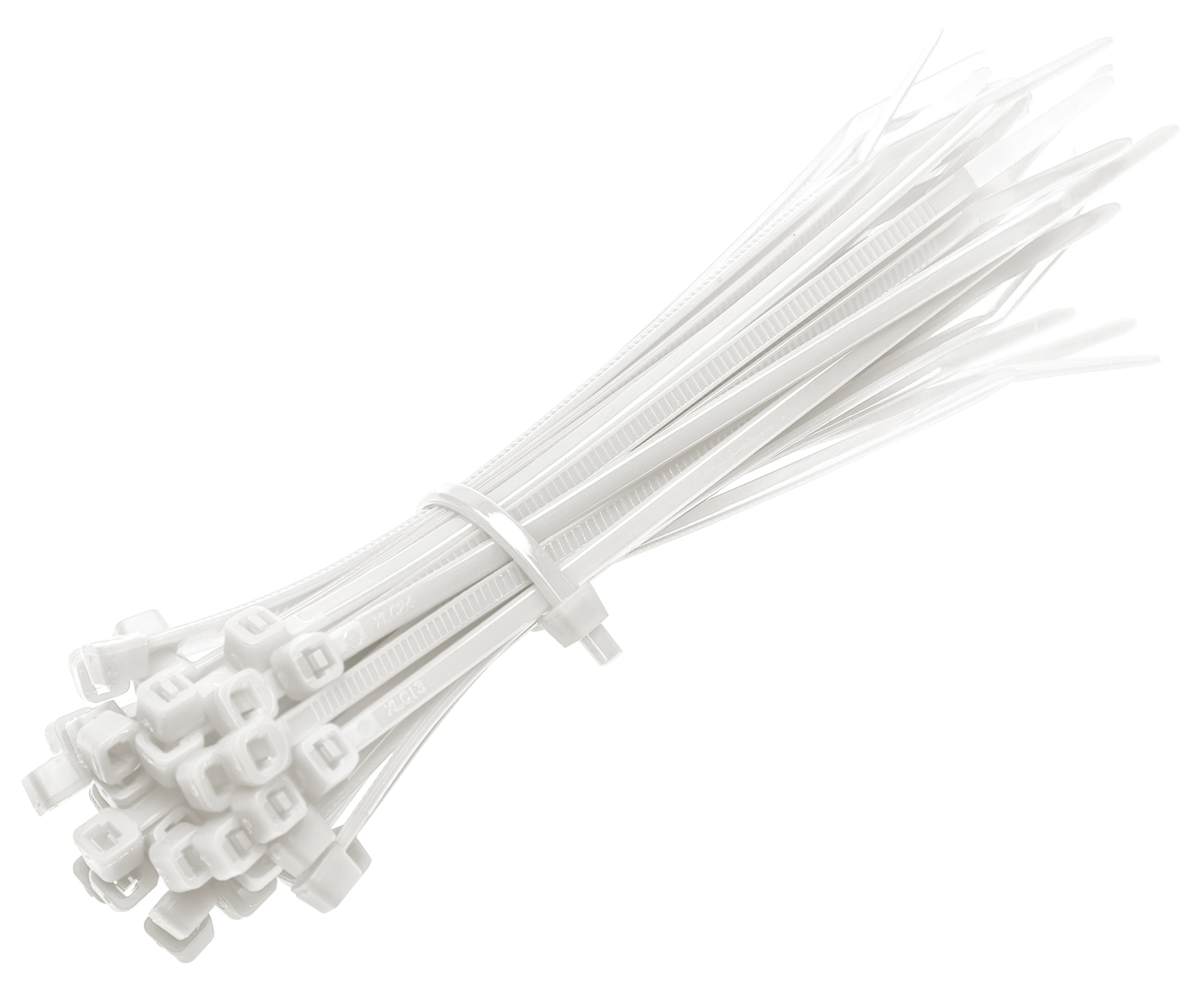 Хомут-стяжка Duwi кабельный белый 300 х 4,8 мм 25 шт