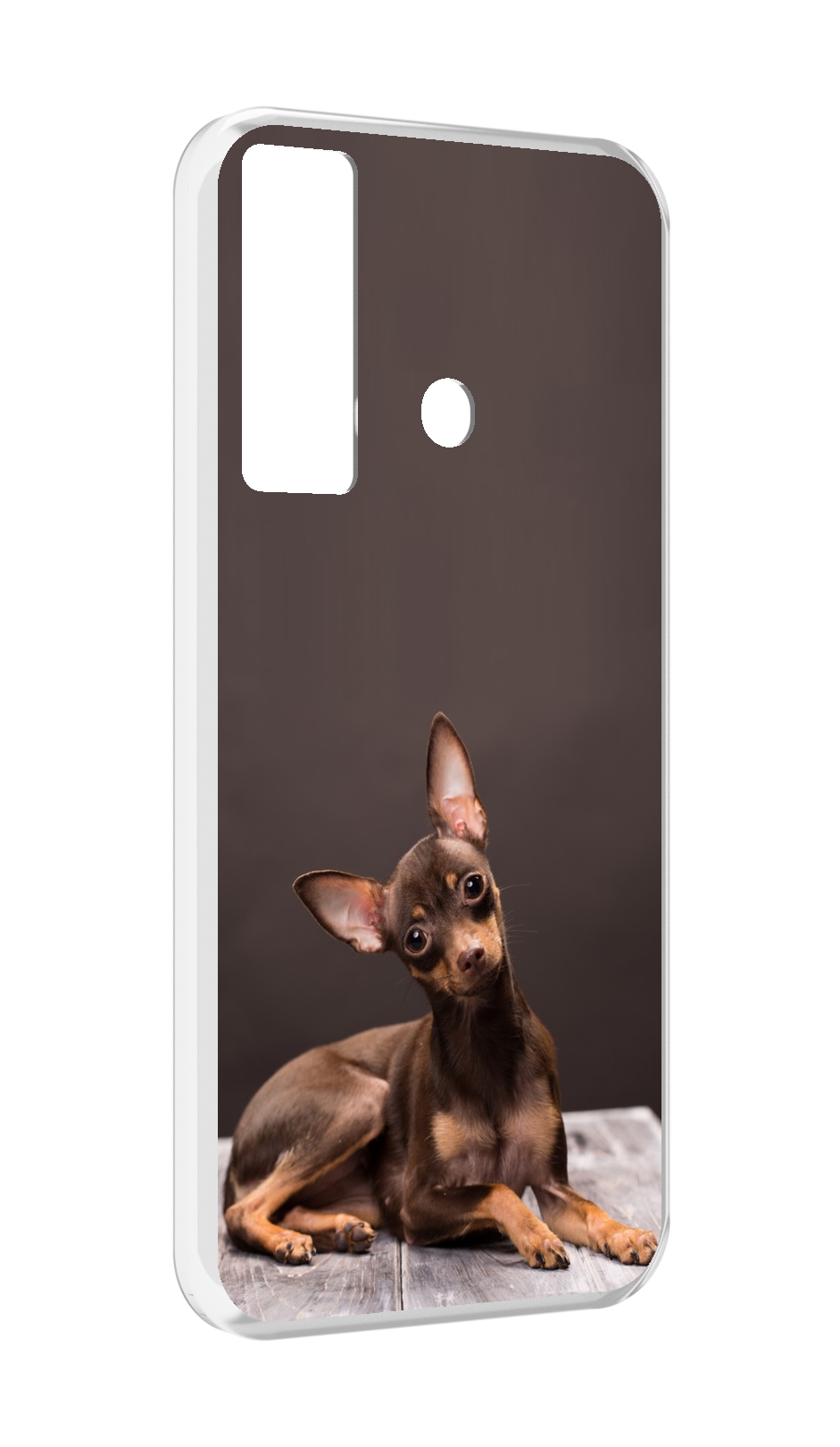 

Чехол MyPads тои терьер для Tecno Camon 17, Прозрачный, Tocco