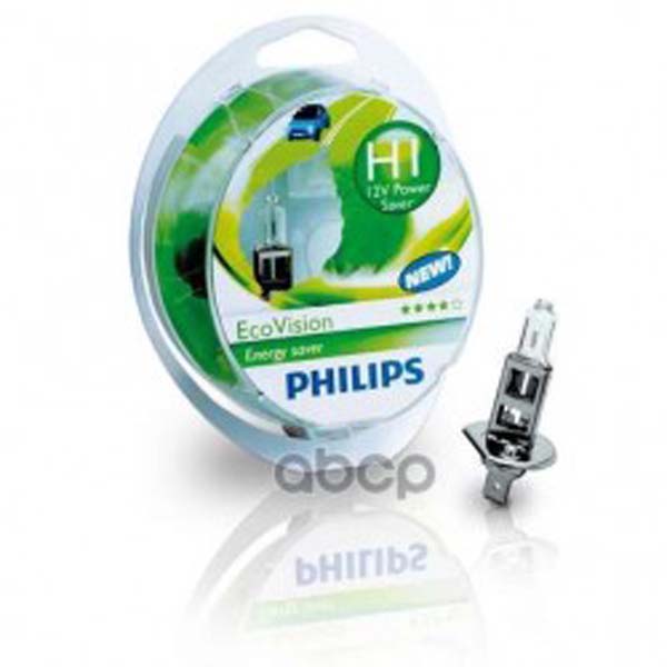 

Галогенная лампа Philips H1 (55W 12V) LongLife EcoVision 2шт 12258LLECOS2