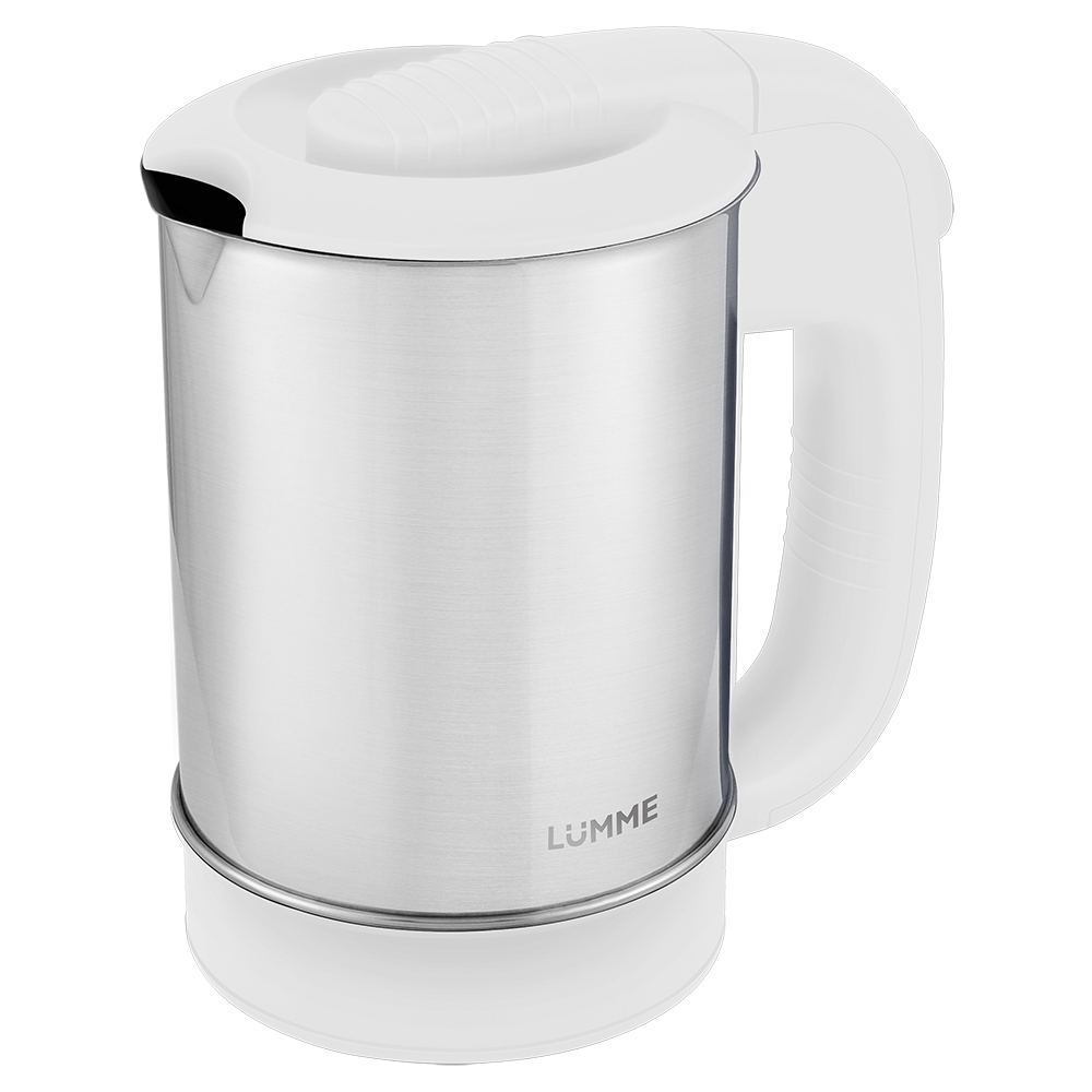 Чайник электрический LUMME LU-155 0.5 л белый, серебристый тостер lumme lu 1201 белый