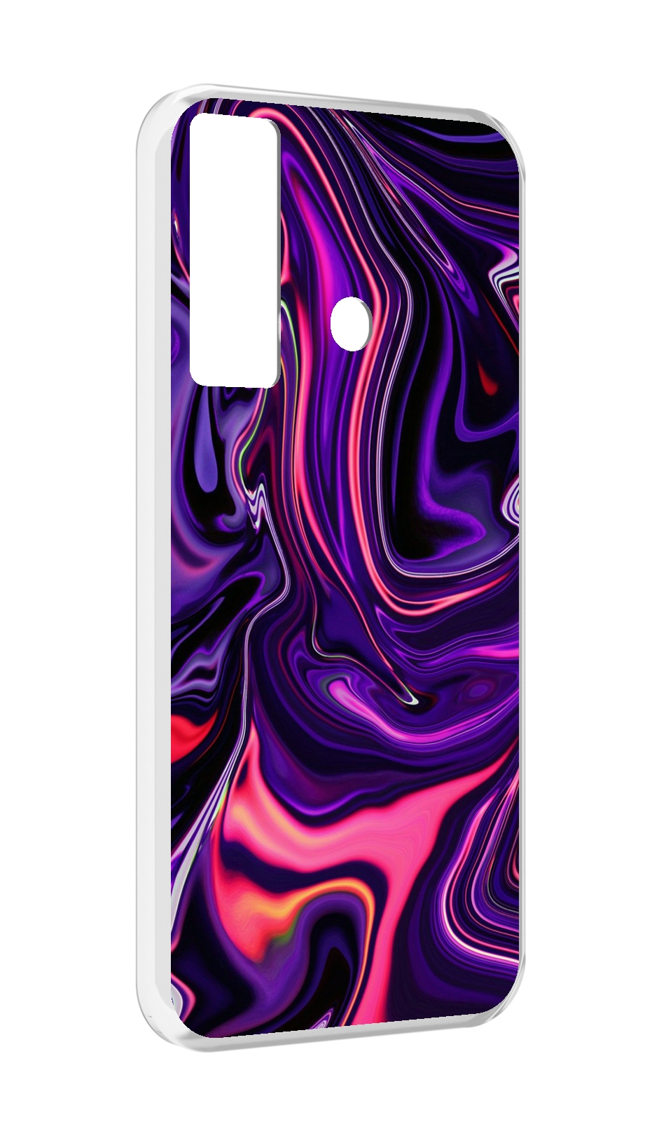 

Чехол MyPads фиолетовые краски для Tecno Camon 17, Прозрачный, Tocco