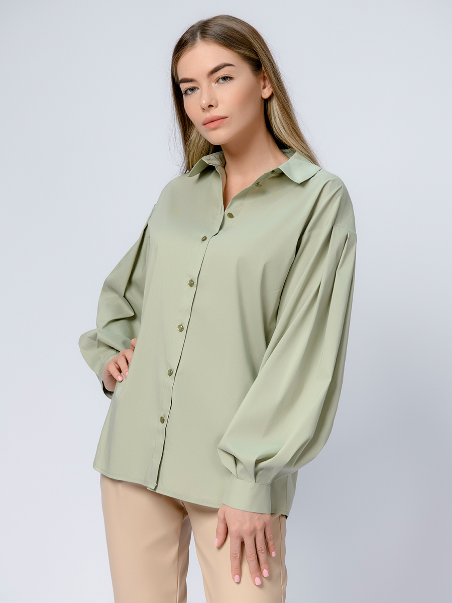

Блуза женская 1001dress 0102815GS зеленая 46, Зеленый, 0102815GS