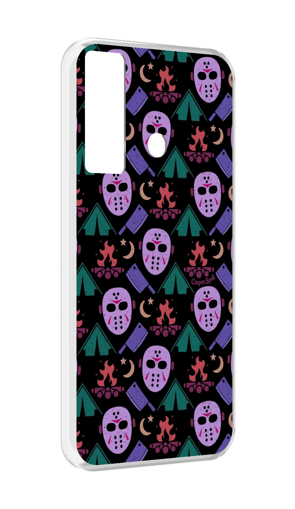 

Чехол MyPads фиолетовые маски для Tecno Camon 17, Прозрачный, Tocco