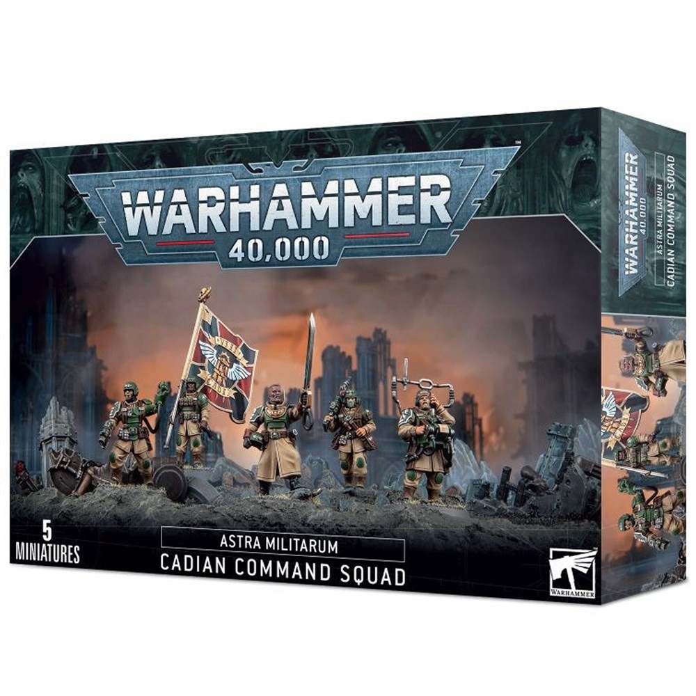 Миниатюры для игры Games Workshop Warhammer 40000 Astra Millitarum - Cadian Command Squad