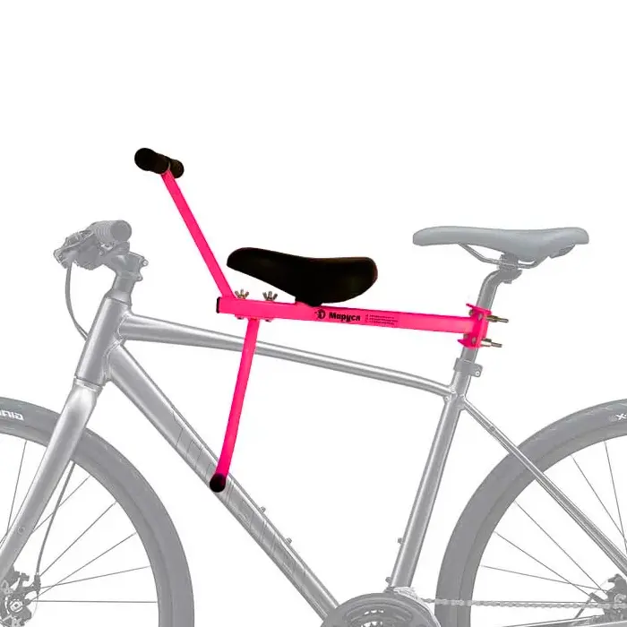 

Велокресло детское Маруся Плюс 117 переднее розовое, Розовый, Велокресло Маруся+ Розовое