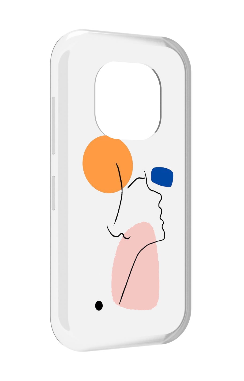 

Чехол MyPads абстракция девушки женский для Doogee V20, Прозрачный, Tocco