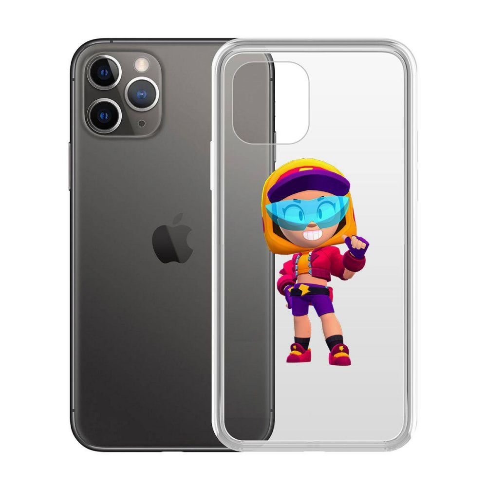 

Чехол-накладка Krutoff Clear Case Brawl Stars-Стритстайл Макс для iPhone 11 Pro, Прозрачный