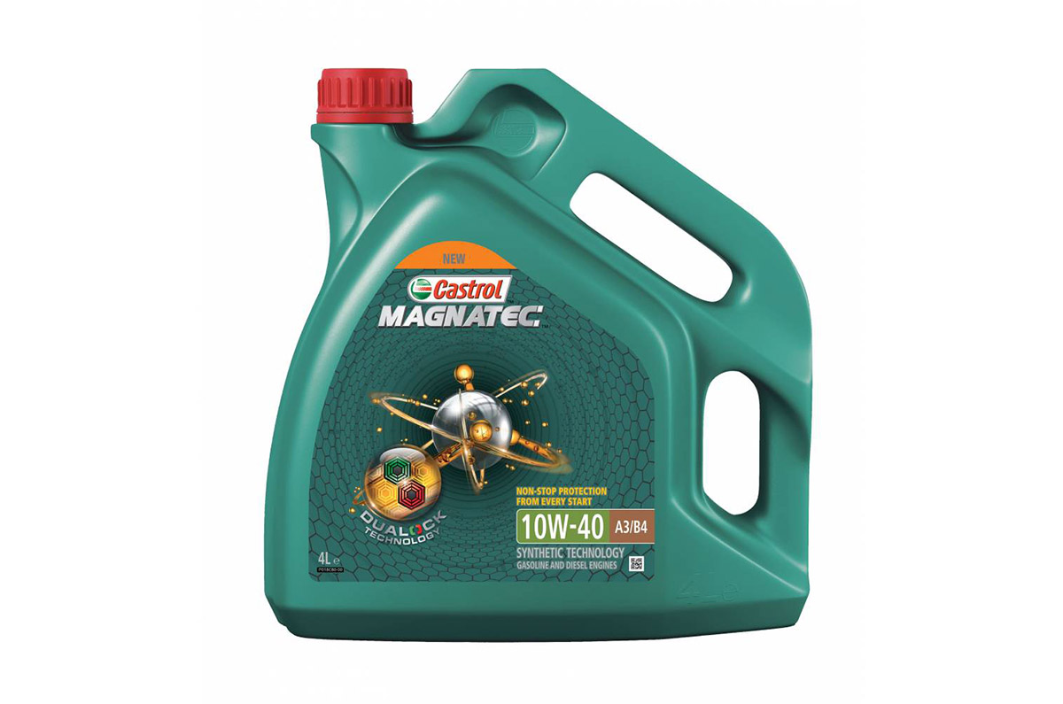 Моторное масло Castrol Magnatec DUALOCK A3/B4 SN полусинтетическое 10W40 4л