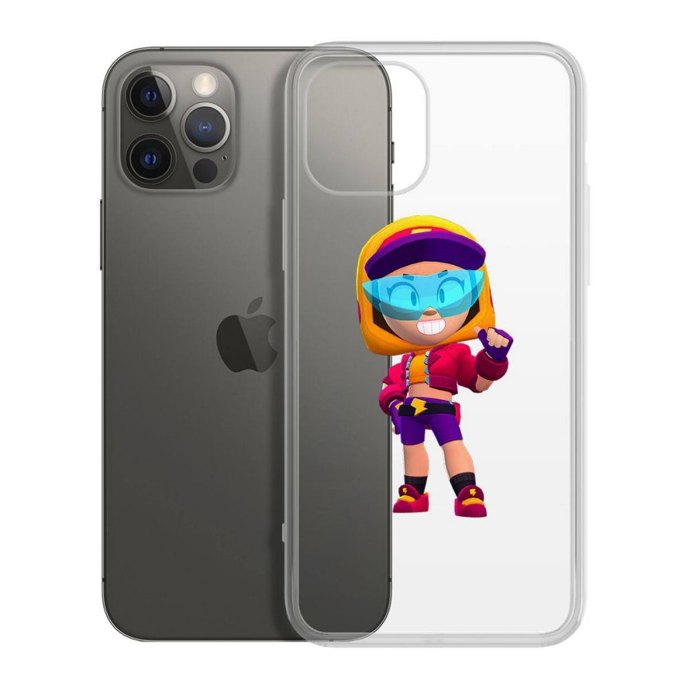 

Чехол-накладка Krutoff Clear Case Brawl Stars-Стритстайл Макс для iPhone 12 Pro Max, Прозрачный