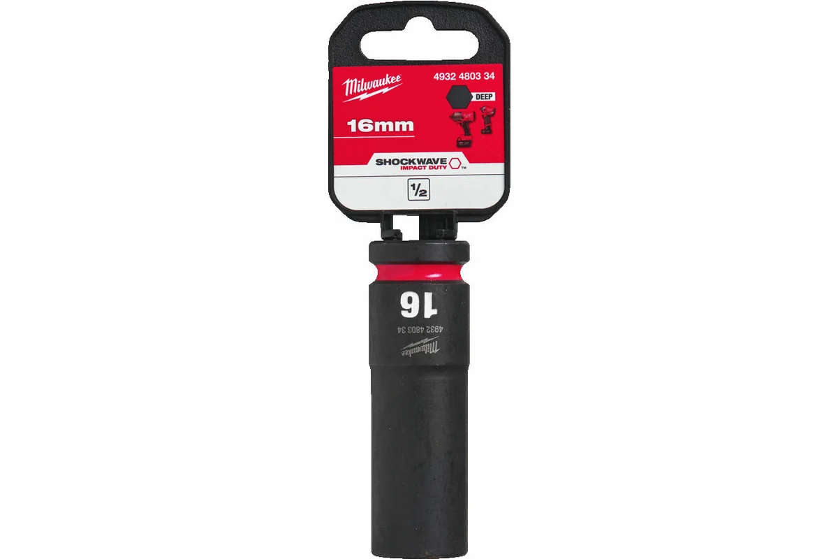

Головка ShW 1/2 16 мм, удлиненная (1 шт) (замена для 4932352853), Hex socket ShW 1/2 deep 16mm-1pc