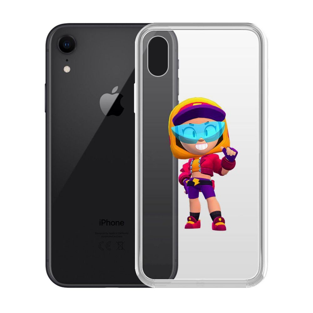 

Чехол-накладка Krutoff Clear Case Brawl Stars-Стритстайл Макс для iPhone XR, Прозрачный