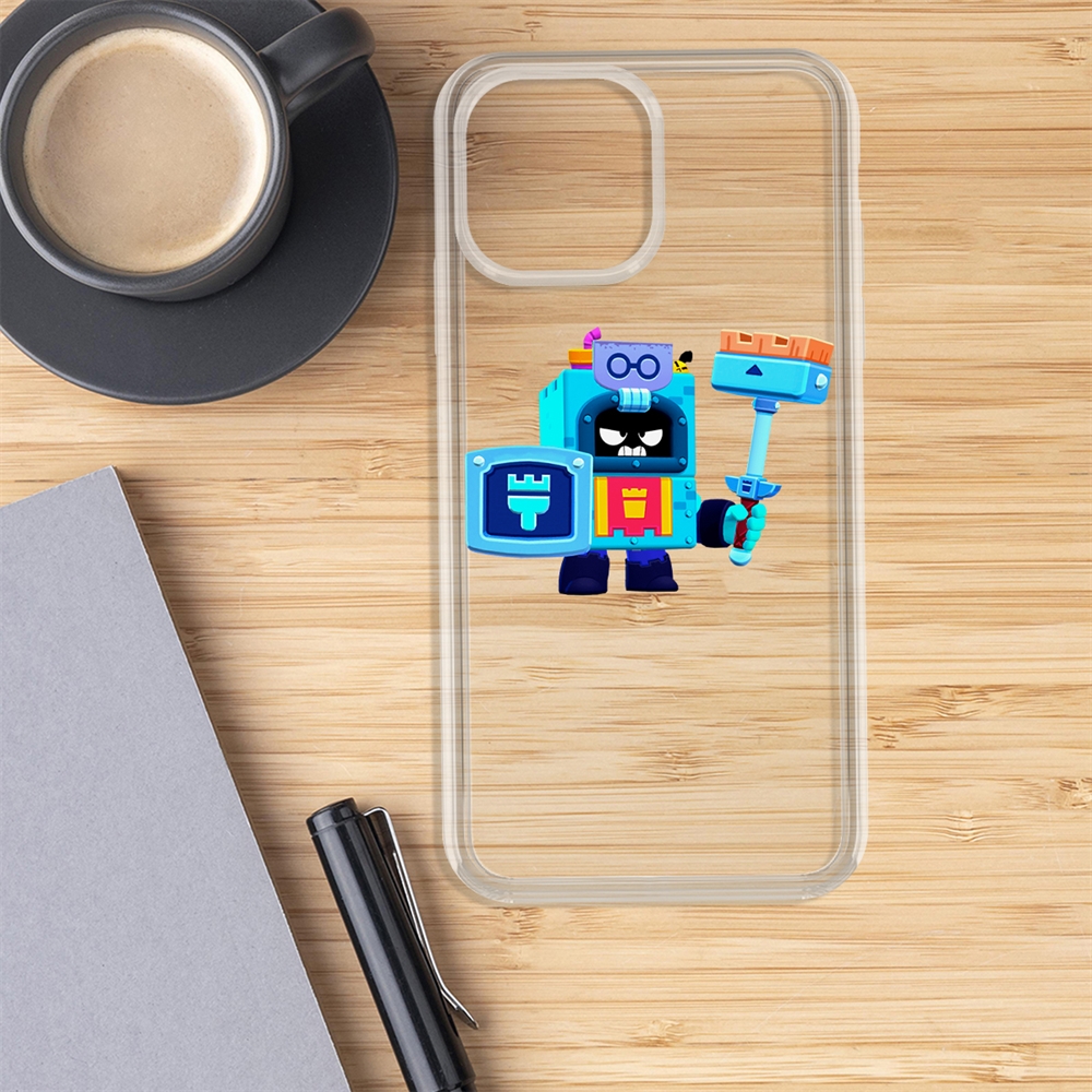 

Чехол-накладка Krutoff Clear Case Brawl Stars-Эш для iPhone 13 Pro Max