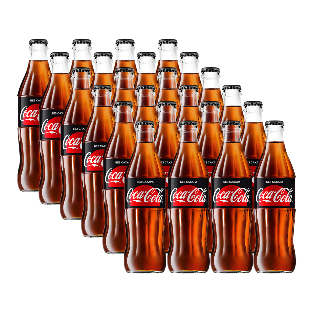 

Газированный напиток Coca-Cola Zero 24 шт по 0,33 л (стекло)