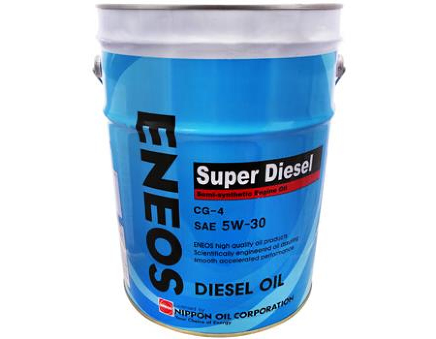 Моторное масло Eneos полусинтетическое Super Diesel 5W30 CG-4 20 л