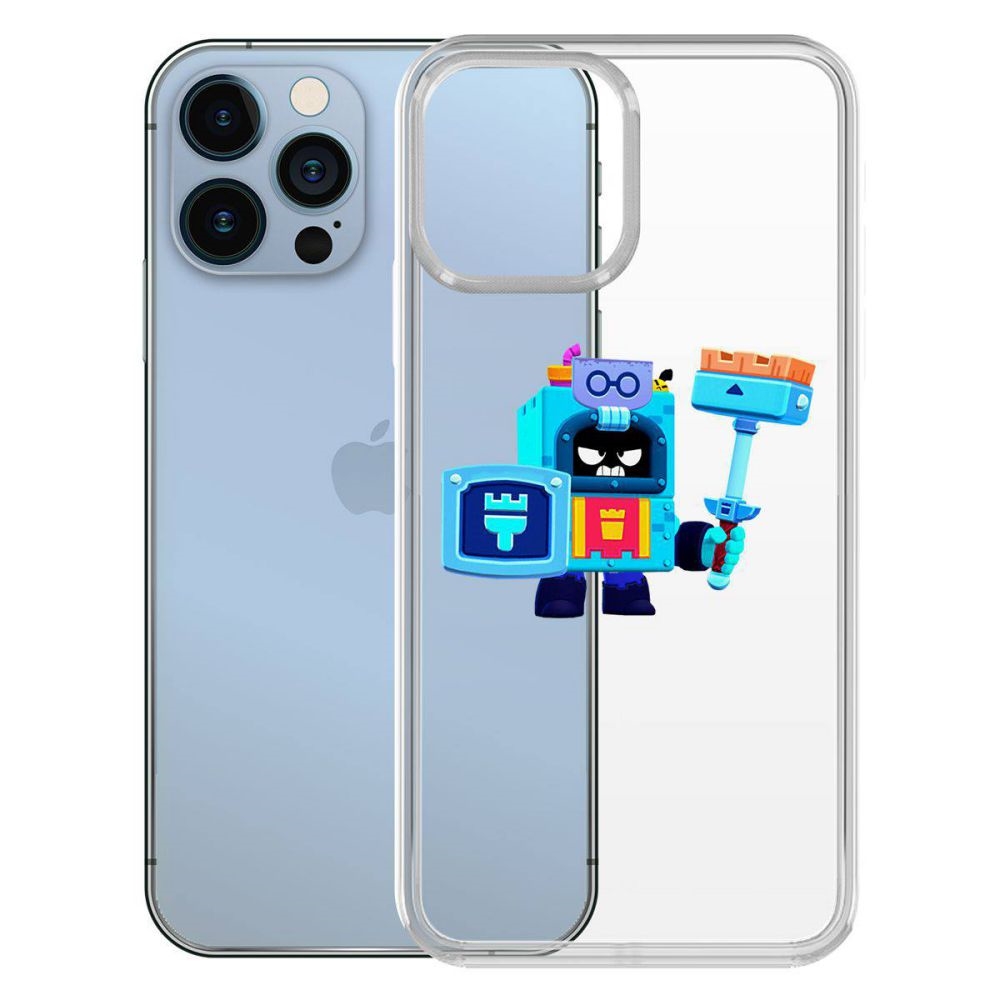 

Чехол-накладка Krutoff Clear Case Brawl Stars-Эш для iPhone 13 Pro
