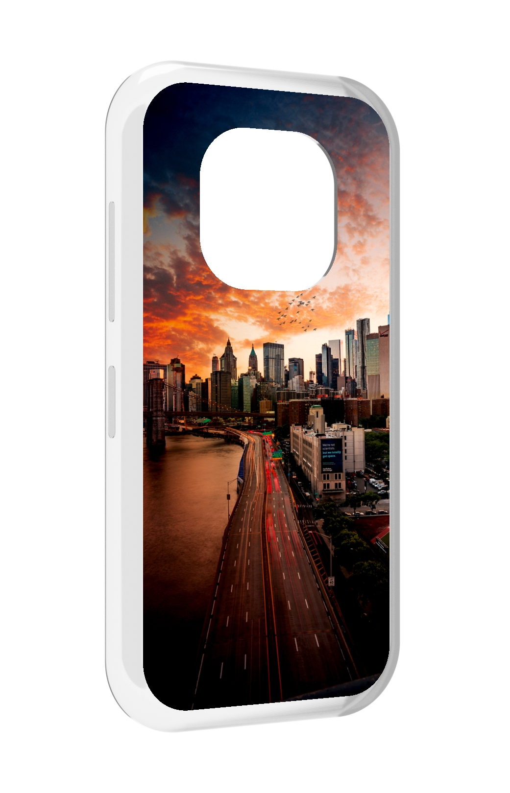

Чехол MyPads американский город фото для Doogee V20, Прозрачный, Tocco