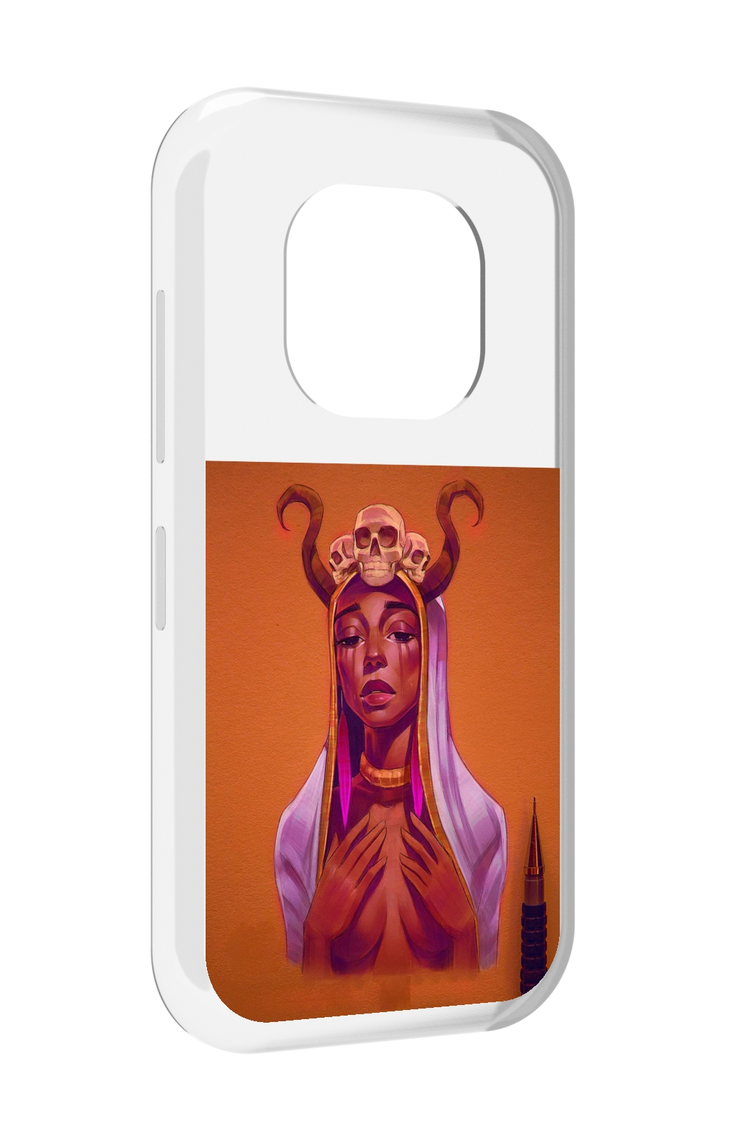 

Чехол задняя-панель-накладка-бампер MyPads античная-девушка для Doogee V20 противоударный, Прозрачный, Tocco