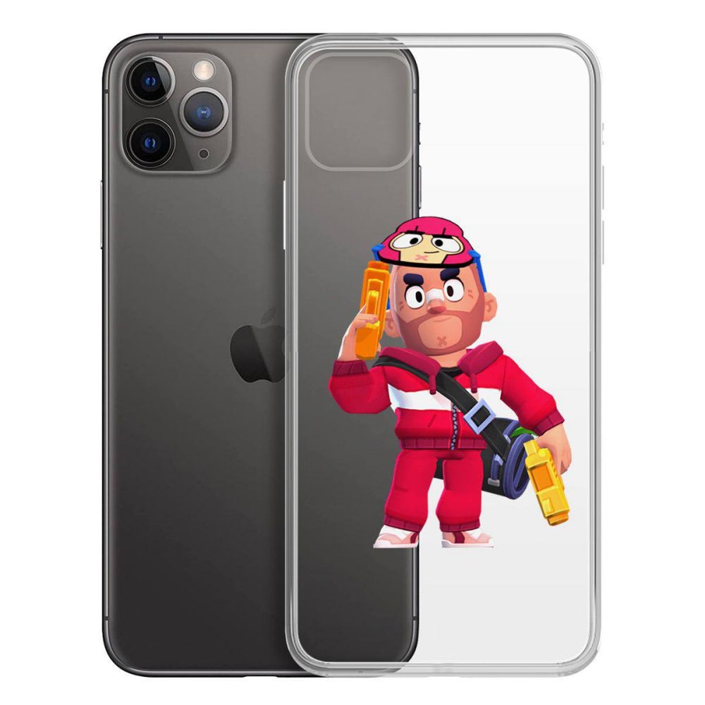 

Чехол-накладка Krutoff Clear Case Brawl Stars-Красавчик Кольт для iPhone 11 Pro Max