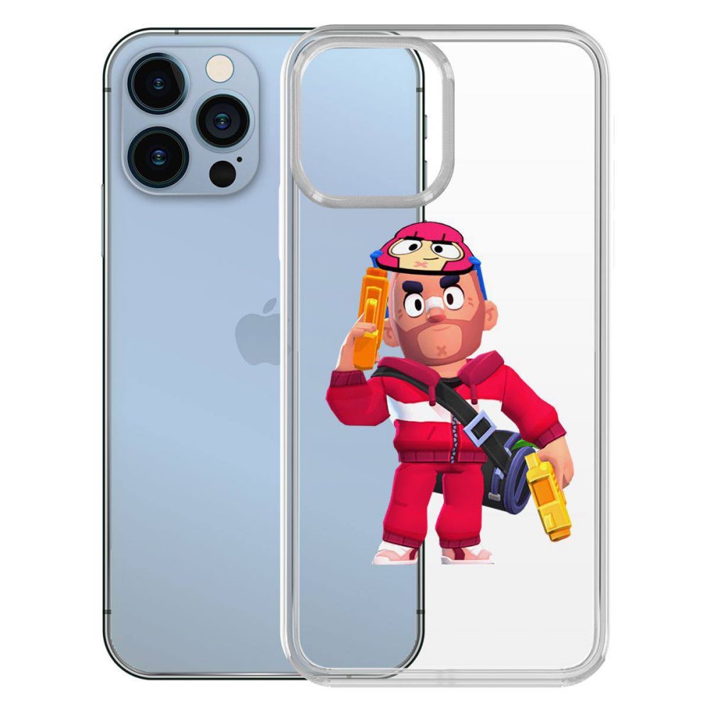 

Чехол-накладка Krutoff Clear Case Brawl Stars-Красавчик Кольт для iPhone 13 Pro