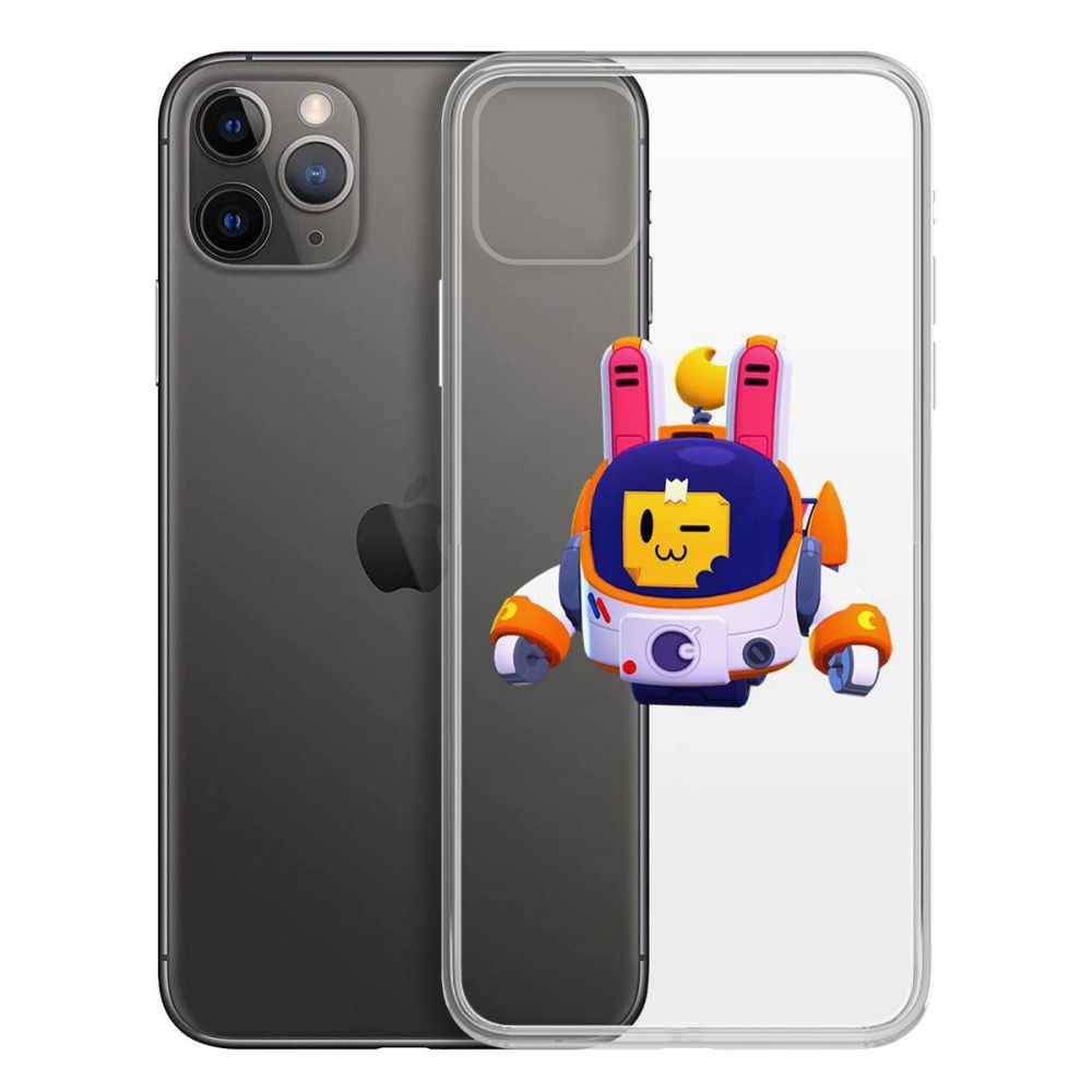 

Чехол-накладка Krutoff Clear Case Brawl Stars-Лунный Спраут для iPhone 11 Pro Max, Прозрачный