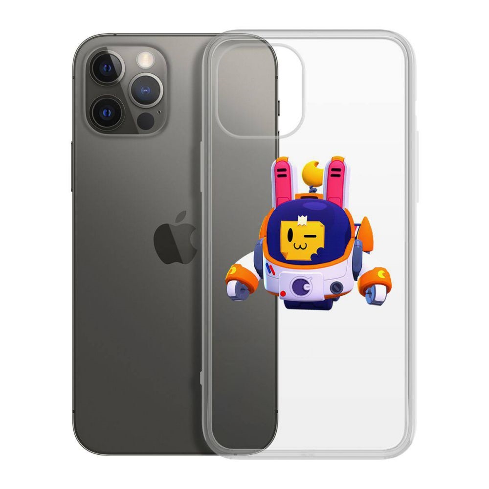 

Чехол-накладка Krutoff Clear Case Brawl Stars-Лунный Спраут для iPhone 12 Pro Max, Прозрачный