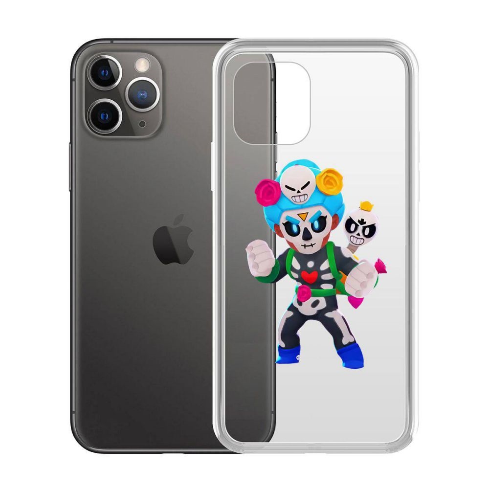 

Чехол-накладка Krutoff Clear Case Brawl Stars-Хэллоуинская Роза для iPhone 11 Pro