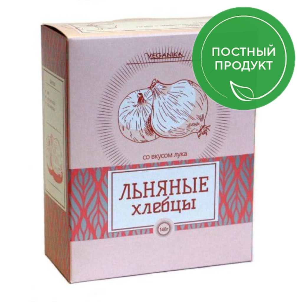

Хлебцы Veganika льняные с луком 140 г