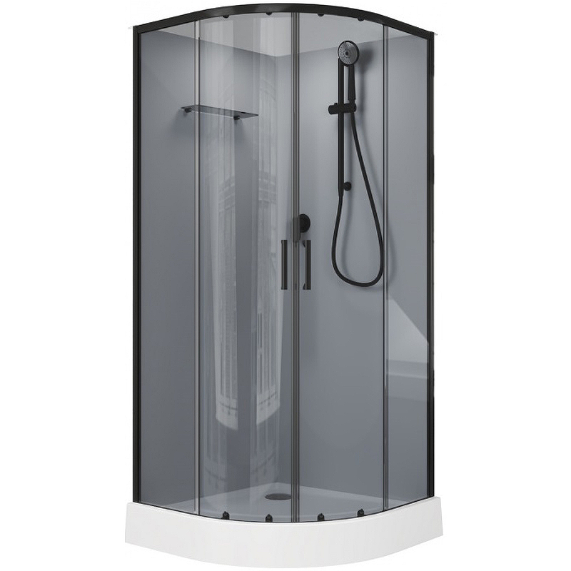 

Душевая кабина Aquanet Passion EVO R Black 90х90 267258 без гидромассажа