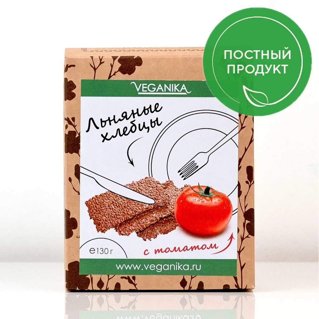 

Хлебцы Veganika льняные с томатом 140 г