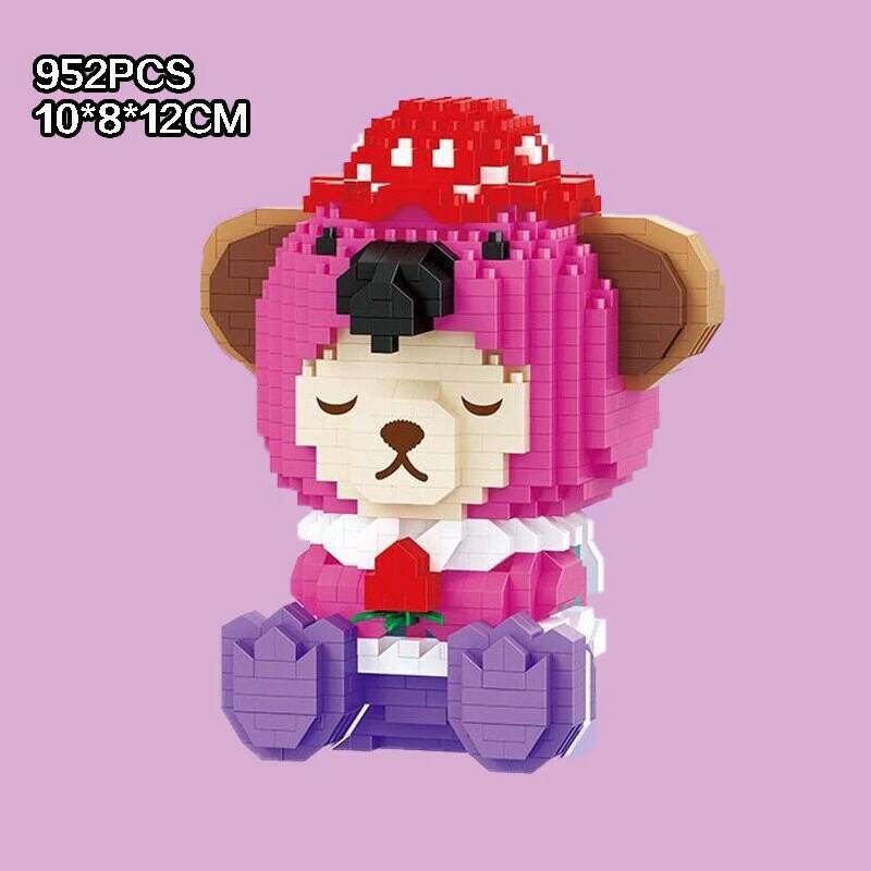 Конструктор 3D из миниблоков Balody Teddy Bear мишка розовый фламинго 952 эл BA18257 фигурка животного beverly hills teddy bear squeezamals sqs00712