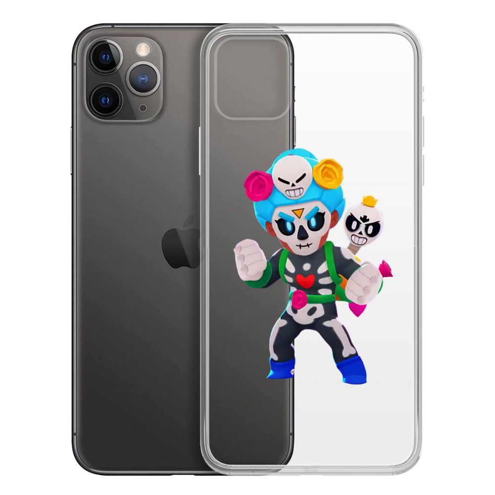 

Чехол-накладка Krutoff Clear Case Brawl Stars-Хэллоуинская Роза для iPhone 11 Pro Max