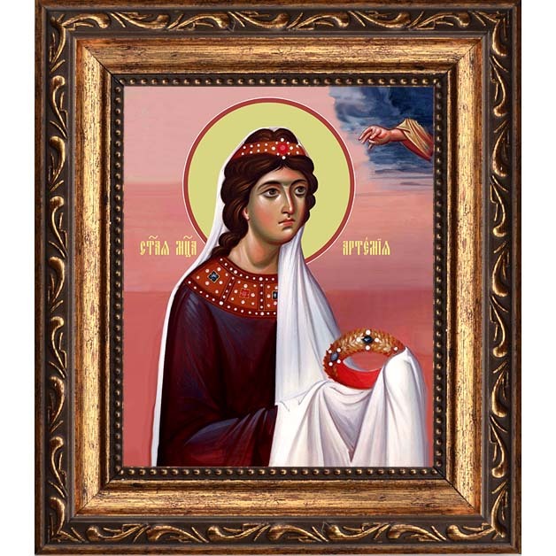 

Артемия Римская мученица, царевна. Икона на холсте.