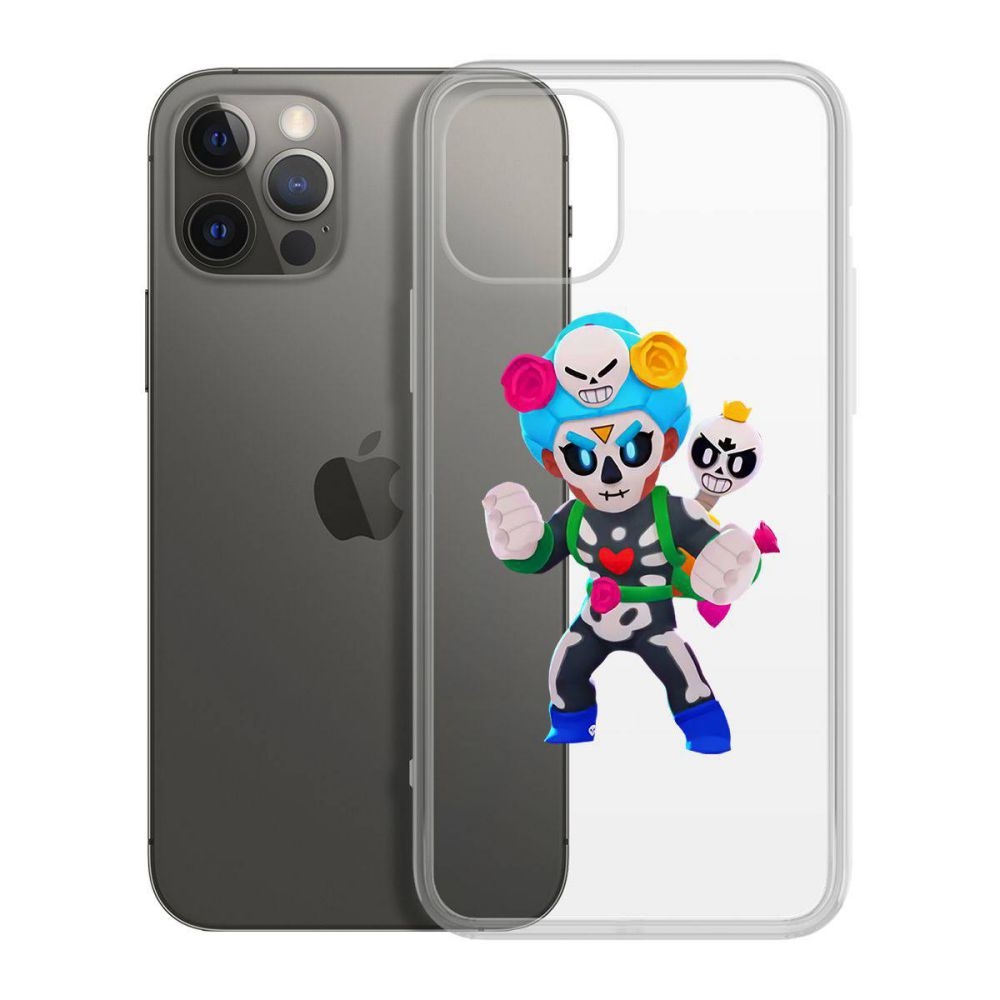 

Чехол-накладка Krutoff Clear Case Brawl Stars-Хэллоуинская Роза для iPhone 12 Pro Max