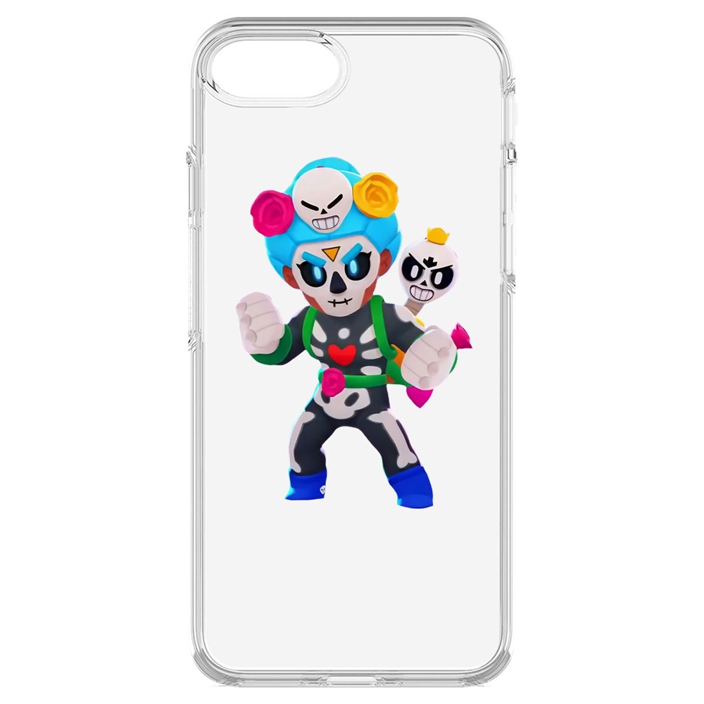 

Чехол-накладка Krutoff Clear Case Brawl Stars-Хэллоуинская Роза для iPhone 7/8/SE