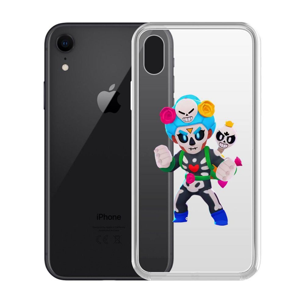 

Чехол-накладка Krutoff Clear Case Brawl Stars-Хэллоуинская Роза для iPhone XR