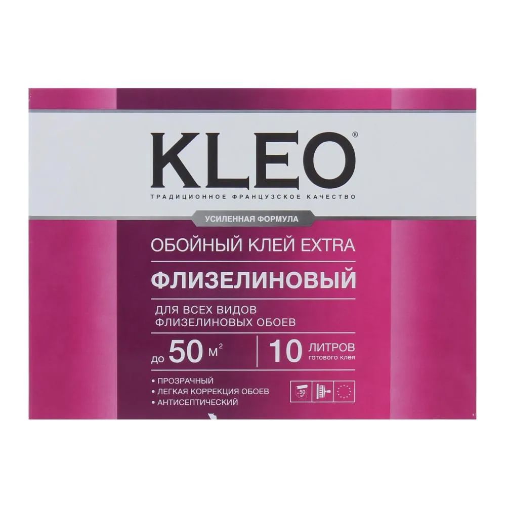 Клей для флизелиновых обоев Kleo 04кг 50 м?