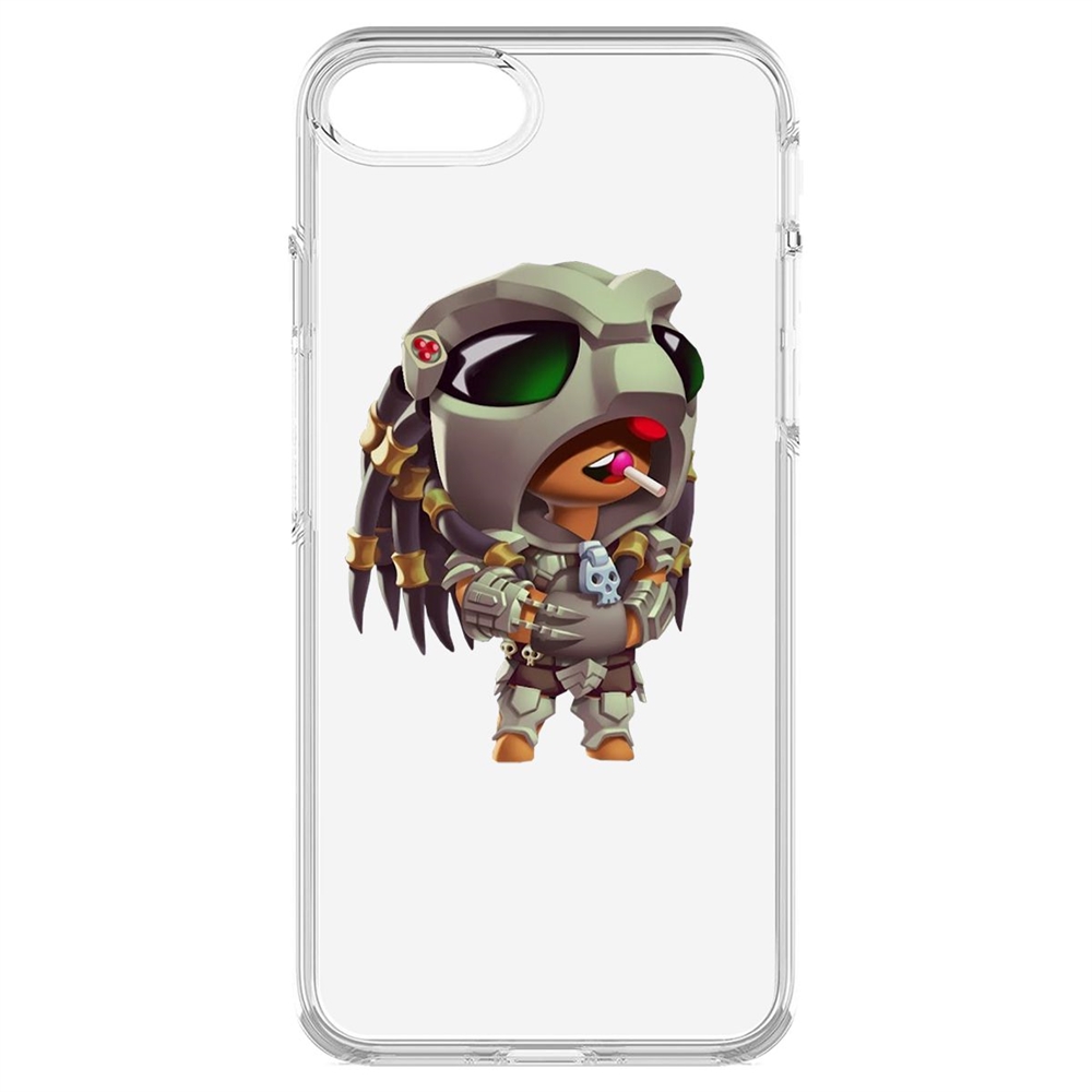 

Чехол-накладка Krutoff Clear Case Brawl Stars-Леон Хищник для iPhone 7/8/SE, Прозрачный