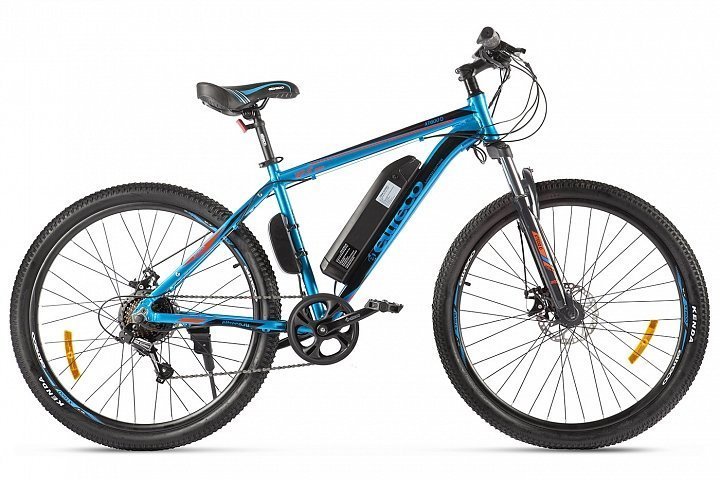 Электровелосипед Eltreco Велосипед Электровелосипеды XT 600 D, год 2021 , цвет Синий-Оранж