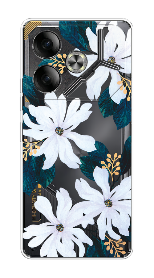 

Чехол на Tecno Pova 6 "Delilah Flower", Зеленый;белый, 305350-1