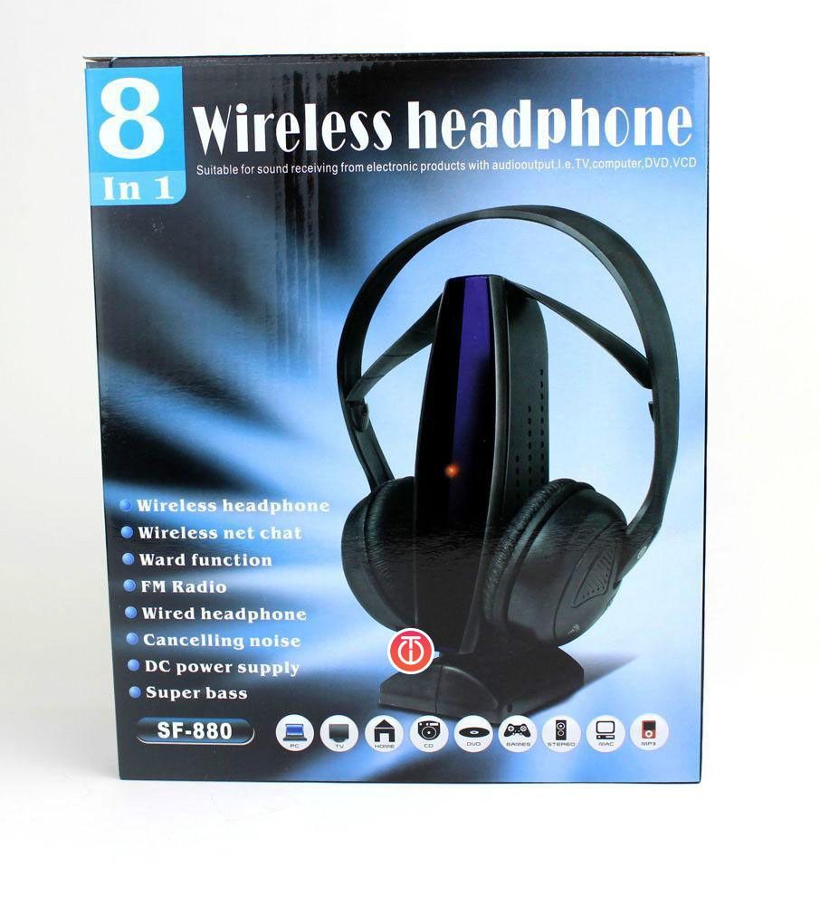 

Беспроводные наушники NoBrand Wireless Headphone 8 in 1 Black, Wireless Headphone 8 in 1