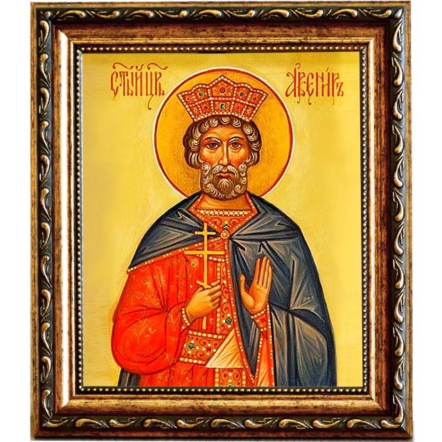 

Авенир Индийский Царь Преподобный. Икона на холсте.