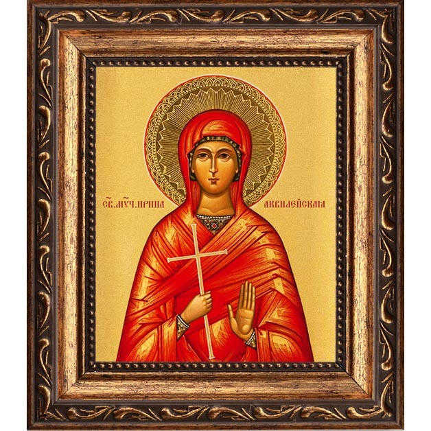 

Ирина Аквилейская Святая мученица. Икона на холсте.