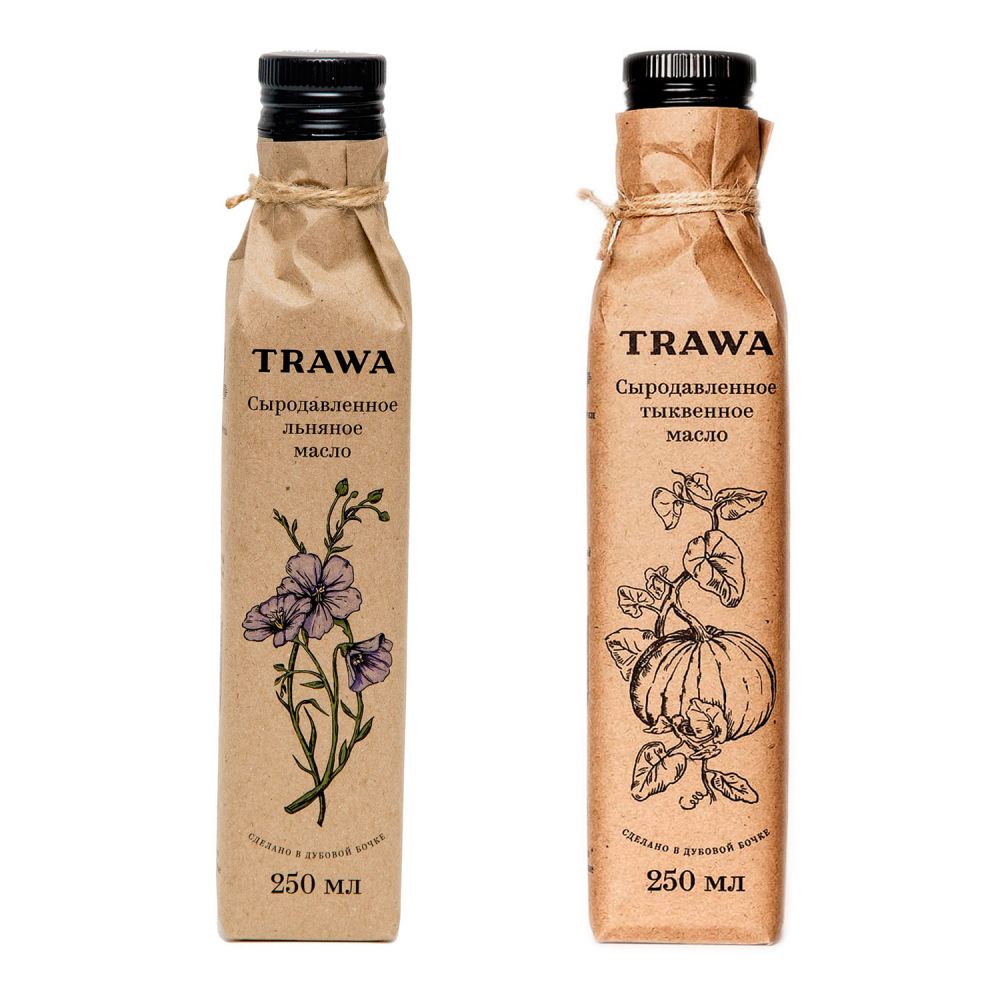 

Набор масел Trawa льняное, тыквенное, 250 мл х 2 шт, TRAW0002-TRAW0004-250