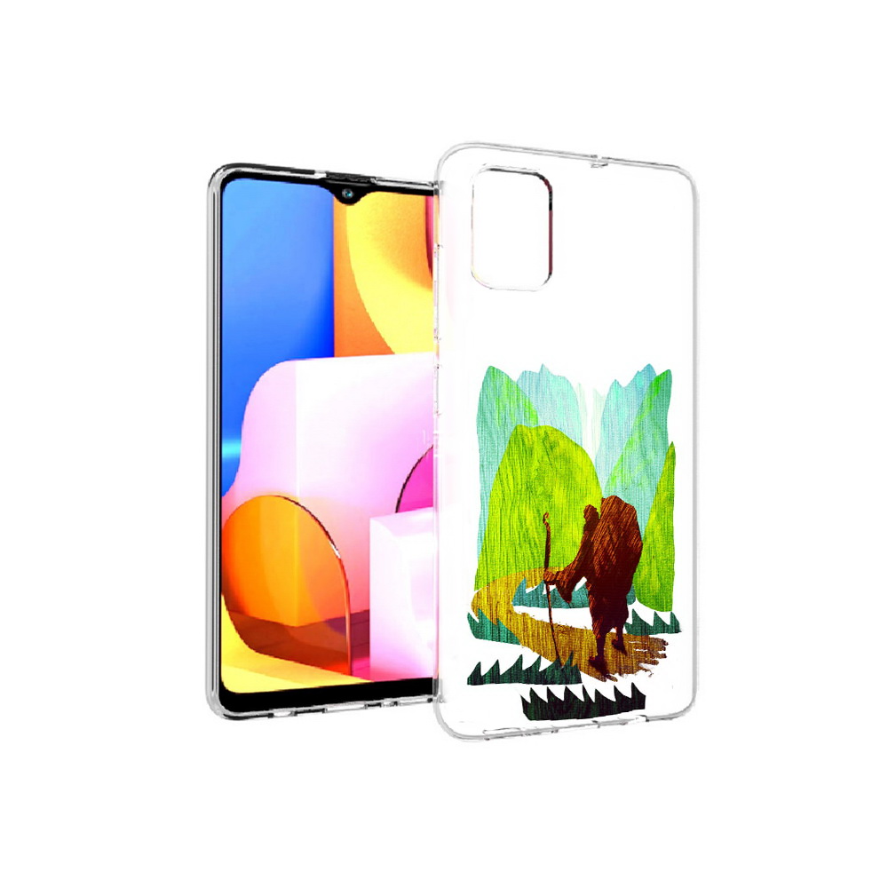 

Чехол MyPads Tocco для Samsung Galaxy A71 Лесная тропа (PT142122.485.106), Прозрачный, Tocco