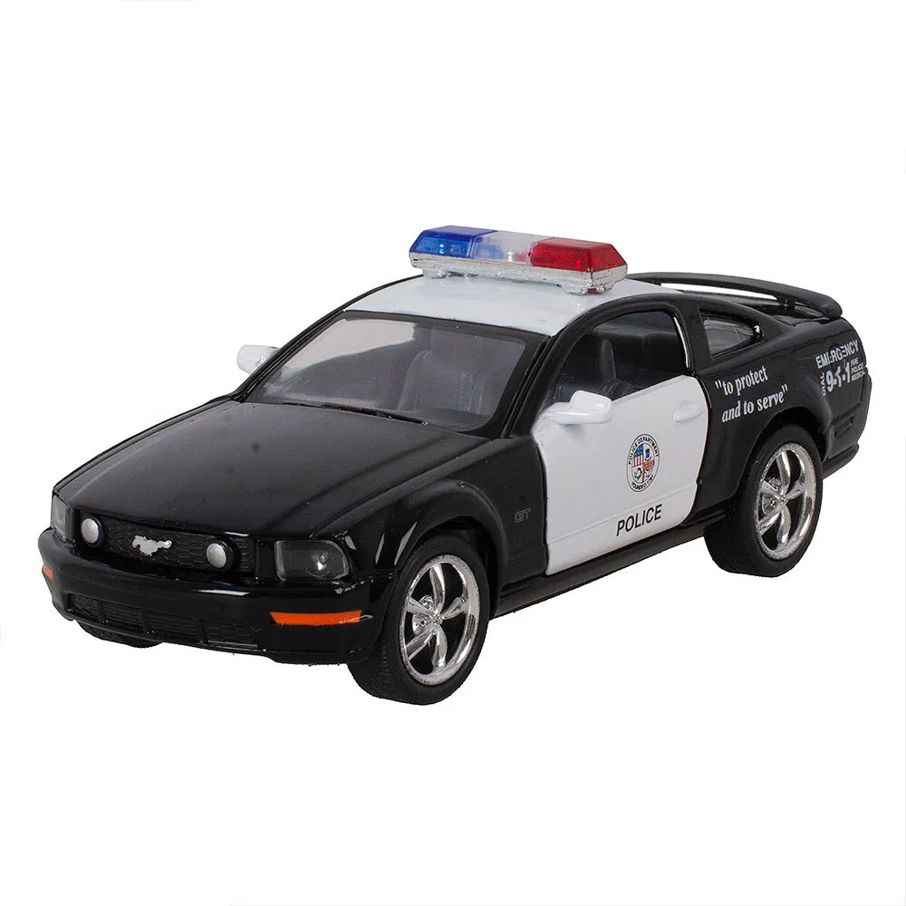 Модель Ford Mustang GT 2006 (Police) мет., инерц. 1:38, в пакете