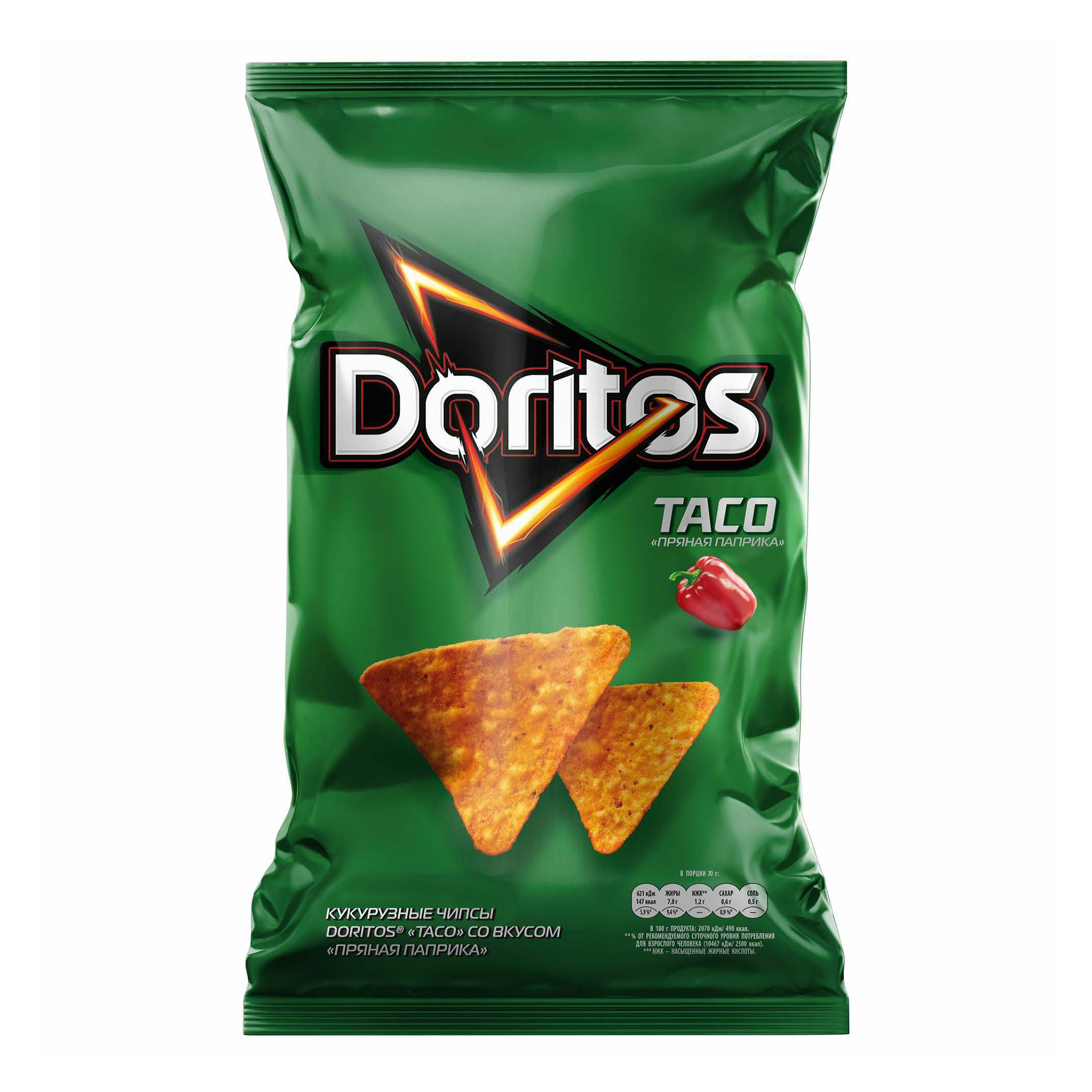 фото Чипсы doritos кукурузные паприка 100 г